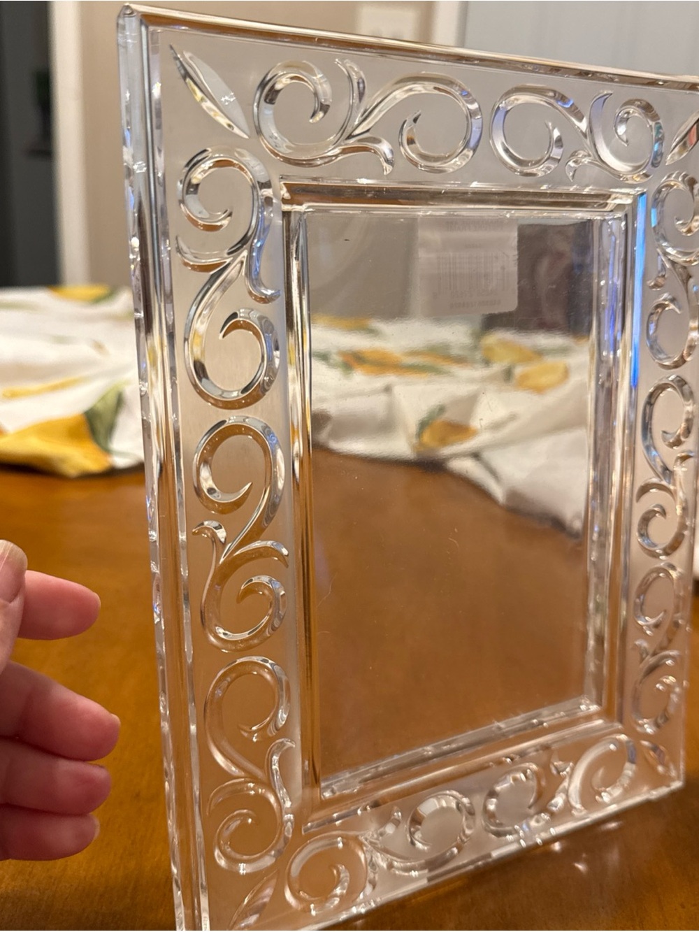 Marquis by Waterford Arabesque Crystal Picture Frame 4x6 Germany - Picture 3 of 6
